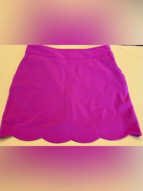 Vineyard Vines pink scallop skort skirt sz 10